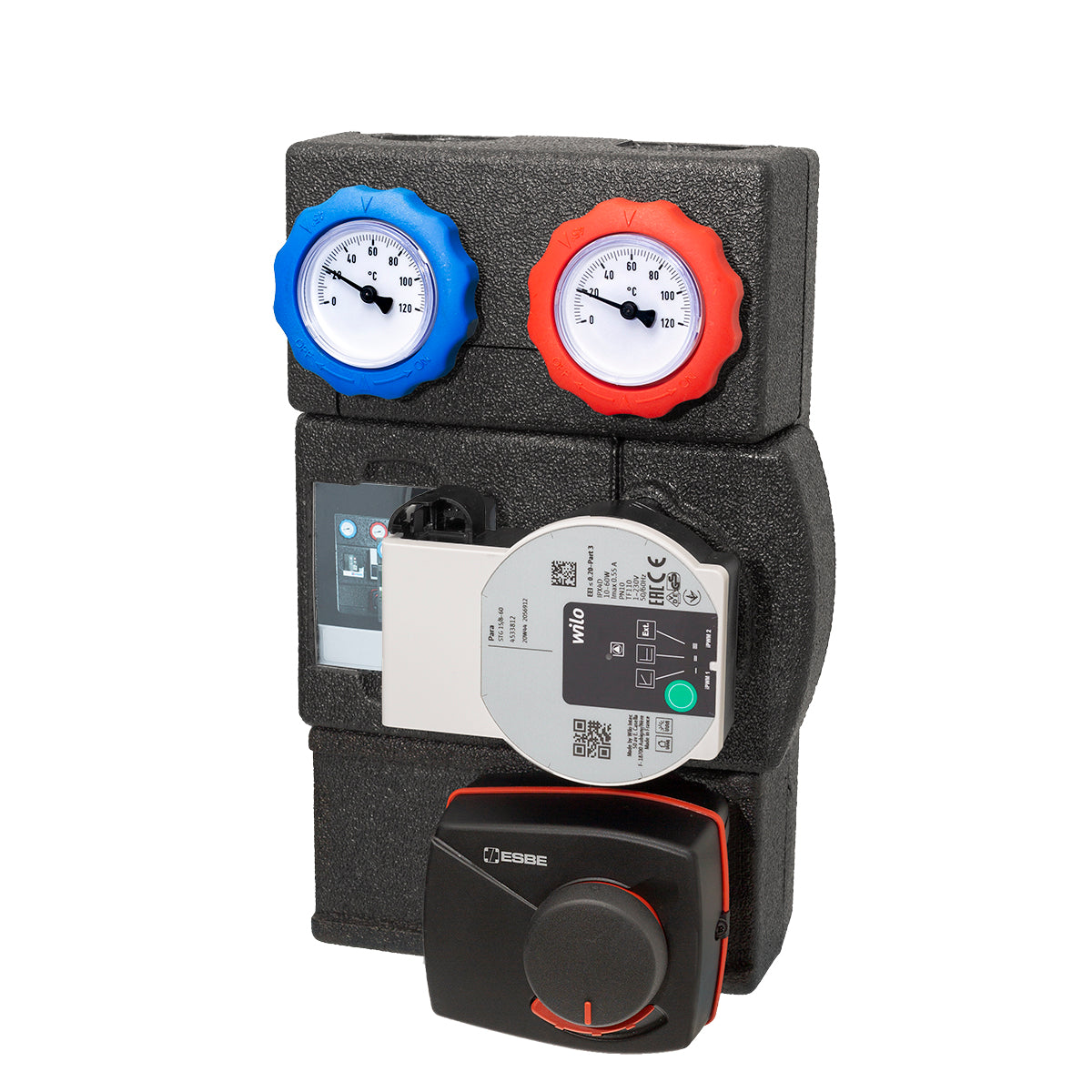 Grup de circulație ultra-compact - cu ventil de amestec, seria GRA311 Grup de circulație ultra-compact - cu ventil de amestec, seria GRA311